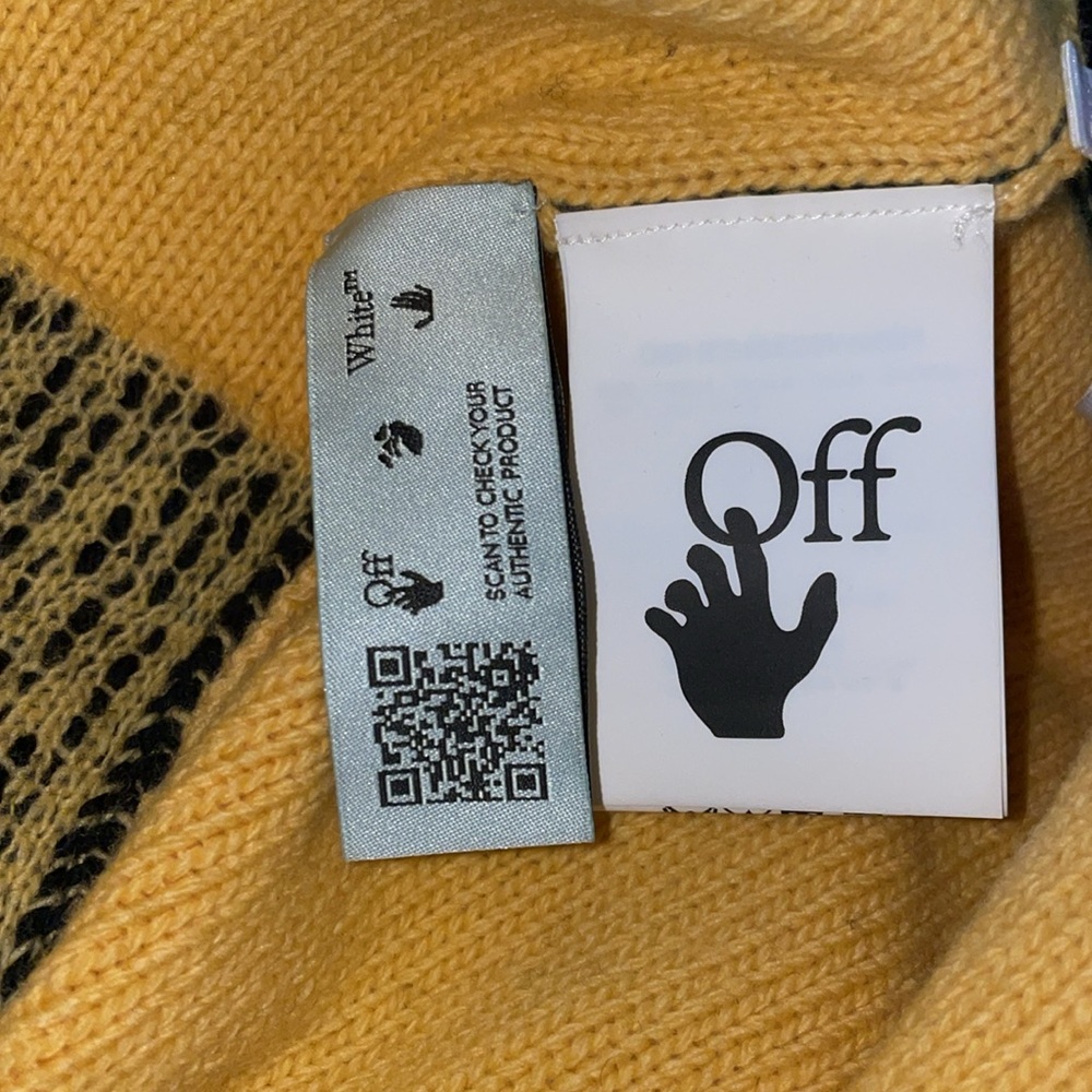 Off-White Multi Colored Sweater Size Small - image 6